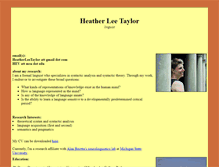 Tablet Screenshot of heatherleetaylor.com